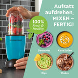 GOURMETmaxx Mr. Magic Power 400 Pro mit Zubehörset M – kompakter Standmixer für Shakes, Smoothies, Dips und kalte Soßen.