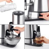 BEEM Samowar Amira mit Dispenser 10 l aus Edelstahl, energiesparend, mit Induktion und integriertem Teesieb für Komfort und Gastroeinsatz.