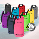 Where Tomorrow Dry Bag 20L - Style 01 - Pink, wasserdichter, robuster Outdoor-Rucksack mit UV-Schutz und verstellbarem Schultergurt.