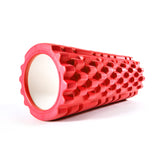 #DoYourFitness Faszienrolle "Anasuya" - rote Massagerolle mit strukturierter Oberfläche für effektives Faszientraining und Selbstmassage.
