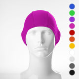 DoYourSwimming Badekappe aus Stoff für Erwachsene & Jugendliche in Pink, leichter Lycra-Stoff, Wasser- und Sonnenschutz