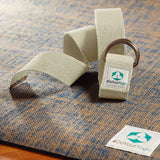 #DoYourYoga Yogagurt Madira beige 100% Baumwolle 250 x 3,8 cm unterstützt Dehnung und Flexibilität im Yoga einfaches Verstauen