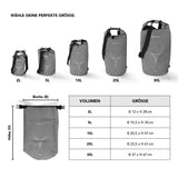 #DoYourOutdoor Dry Bag 5L Dunkelblau wasserdicht, robust, mit verstellbarem Schultergurt, ideal für Outdoor-Abenteuer und Schutz der Wertsachen.