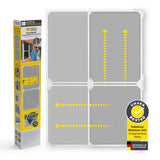 EASYmaxx Insect Protect Teleskop-Insektenschutzgitter Schwingtür mit integriertem Netz und selbstklebender Montage für Türen.