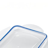 GOURMETmaxx Frischhaltedosen Klick-it 10-tlg. transparent/blau, stapelbar, mikrowellen- und gefrierschrankgeeignet, spülmaschinenfest.