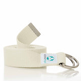 #DoYourYoga Yogagurt Madira beige, 100% Baumwolle, 250 x 3,8 cm, unterstützt Dehnung und Flexibilität beim Yoga.