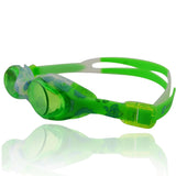 #DoYourSwimming Kinder-Schwimmbrille Flippo Grün/Weiß mit 100% UV-Schutz, Antibeschlag und robustem Silikonband für sicheren Sitz.