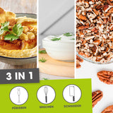 GOURMETmaxx Multi-Zerkleinerer mit Zugmechanismus – 2 Behälter zum Pürieren, Mischen und Schneiden von Zutaten.