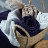 LUMALAND Premium Handtücher 6er-Set in Grau, 4 Handtücher 50x100 cm und 2 Duschtücher 70x140 cm, 100% Baumwolle, Frottee.