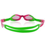 #DoYourSwimming Kinder-Schwimmbrille Flippo in Pink/Grün mit 100% UV-Schutz und Antibeschlag für sicheren Sitz und Komfort.