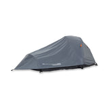 Where Tomorrow 2-Personen-Kompakt-Zelt Pop Up Wurfzelt Trekkingzelt 245x160x95 cm Grau ultraleicht und schnelles Aufbauen