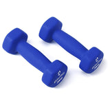 #DoYourSports Hantelset Gusseisen mit Neoprenbeschichtung 2er-Set 3 kg in blau für effektives Krafttraining