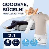 CLEANmaxx Hemdenbügler PRO für Oberbekleidung trocknet und bügelt automatisch, spart Zeit und ersetzt Bügeleisen.