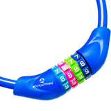 #DoYourFitness Fahrradschloss »Protector« Zahlenschloss 60 cm lang in Navyblau mit 4-stelliger Codierung und Kunststoffummantelung.