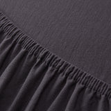 LUMALAND Comfort Jersey Spannbettlaken Anthrazit, 160 g/m², 100% Baumwolle, elastischer Rundum-Gummizug, 140 x 200 cm