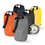 #DoYourOutdoor Dry Bag 30L Grau wasserdichte, robuste Outdoor-Tasche mit verstellbarem Schultergurt und UV-Schutz für Abenteuer.