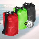#DoYourOutdoor Dry Bag 5L - Rot wasserdichter und robuster Outdoor-Rucksack mit verstellbarem Schultergurt und Rolltop-Verschluss.