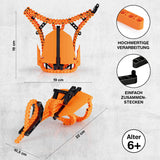 cbionic Flexibles Klemmbaustein-System - 2-in-1 Skorpionschere oder -stachel mit biegsamen Bausteinen für naturgetreue Bewegungen.