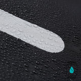 #DoYourSports Wasserdichte Fahrradtasche Roll-Top - 21 L - Schwarz mit wasserabweisendem Material und reflektierendem Streifen für Sicherheit bei Nacht.