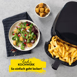 Rachs KOCHWERK Heißluft-Fritteuse Digital 4,2l mit Frittierkorb, Pommes und Salat, 8 Programme, Erinnerungsfunktion.
