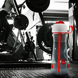 #DoYourFitness "DrinkUp" Sportflasche 850ml Rot, robuste, auslaufsichere Trinkflasche für Sport und Fitness.