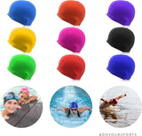 #DoYourSwimming Badekappe aus Stoff für Erwachsene & Jugendliche in verschiedenen Farben, leicht und bequem für Wassersport.