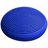 World Fitness Ballsitzkissen "Blowup" - Inkl. Pumpe - Ø 33 cm - Blau, ergonomisch, rutschfest, mit Massage-Noppen für Sitzkomfort.