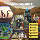 Where Tomorrow Pop up Familienzelt für 3 Personen, 10 Sek. Quick-up-Aufbau, grün, leicht, wasserfest, ideal fürs Camping und Outdoor-Abenteuer.