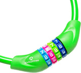 #DoYourFitness Fahrradschloss »Protector« Zahlenschloss grün, 60 cm lang, 3mm Stahldraht mit Kunststoffmantel, 4-stellige Codierung.