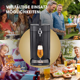 BIER MAXX Bierzapfanlage – professionelles Kühlsystem, digitale Temperaturanzeige, ideal für 5-l-Partyfässer und bis zu 2 Wochen frisches Fassbier.