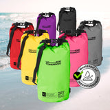 Where Tomorrow Dry Bag 10L - Style 01 - Grün, wasserdichter, robuster Rucksack mit verstellbarem Schultergurt für Outdoor-Abenteuer.