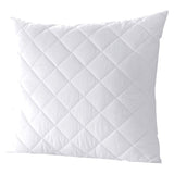 7dreams® Microfaser Kopfkissen gesteppt 80x80 cm, allergikergeeignet, weiß, waschbar bei 95°, formstabil und pflegeleicht.