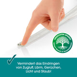 EASYmaxx Dichtungsband 9x6mm selbstklebend - 16m zum Abdichten von Türen, Fenstern gegen Zugluft, Lärm, Staub, energiesparend.