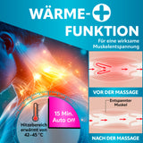 VITALmaxx Shiatsu-Massagegerät mit 6D-Massageköpfen, Wärmefunktion für effektive Muskelentspannung und automatische Abschaltung nach 15 Minuten