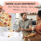 GOURMETmaxx Vorratsbehälter 10-tlg. - weiß, luftdichte und stapelbare Aufbewahrungsdose für frische Lebensmittel wie Müsli, Reis und Nüsse.