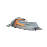 Where Tomorrow 1-Personen-Zelt Rechteck 220x80x50 cm Grau, ultraleicht, schnelles Quick Up, Schutz vor Sonne, Regen, Wind und Sandflug.