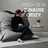 LUMALAND Sitzsack Classic XXL (380 L) - In- & outdoor - Rotwein gemütlich und vielseitig für drinnen und draußen in modernem Design.