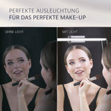 MY BEAUTY LIGHT® Glamour Edition 5-in-1 LED-Spiegelleuchte simuliert Tageslicht für perfekte und strahlende Make-Up Looks mit optimaler Ausleuchtung