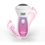 VITALmaxx Hornhautentferner mit Saugfunktion kabellos hygienisch 2 Aufsätze für sanfte und glatte Fußpflege zuhause