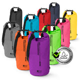 Where Tomorrow Dry Bag 20L - Style 02 - Lila, wasserdichter, robuster Outdoor-Rucksack mit UV-Schutz und verstellbarem Schultergurt.