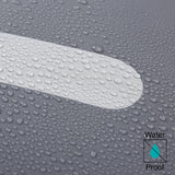 #DoYourSports Wasserdichte Fahrradtasche Roll-Top 21 L Grau mit wasserabweisender Oberfläche und reflektierendem Streifen für Sichtbarkeit.