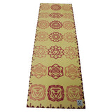 #DoYourYoga Yogamatte Ravana 183x61x0,4cm mit tribal Muster, rutschfest, hautfreundlich und strapazierfähig für Yoga und Pilates.