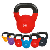 #DoYourFitness Kettlebell 24 kg aus massivem Gusseisen mit Neoprenbeschichtung, ideal für vielseitiges Kraft- und Ausdauertraining.
