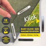 EASYmaxx Insect Protect Magnete für Insektenschutzgitter – 12 starke Magnete mit Klick-System zur einfachen und rückstandslosen Montage ohne Bohren.