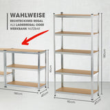 EASYmaxx 2 in 1 Schwerlastregal & Werkbank 180x90x40 cm, 875 kg Traglast, als Regal oder Werkbank nutzbar, stabile Metallkonstruktion