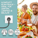 GOURMETmaxx elektrische Partypfanne Ø 42 cm mit Thermostat und Glasdeckel, ideal für Garten, Camping und Balkon.