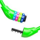 #DoYourFitness Fahrradschloss »Protector« grün mit 4-stelligem Zahlenschloss, 60 cm lang, Kunststoffummantelung zum Schutz vor Kratzern.