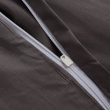 LUMALAND Premium Bettwäsche Everyday anthrazit mit hochwertigem YKK Reißverschluss, weiches Polycotton-Material, 155x200 cm Bezug.