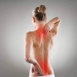 #DoYourFitness Faszienrolle Anila eckig in Schwarz/Rot für gezielte Faszienmassage und Linderung von Rückenverspannungen.