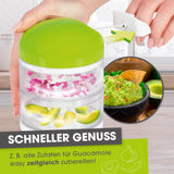 GOURMETmaxx Multi-Zerkleinerer mit Zugmechanismus, 2 getrennte 250ml Behälter zum gleichzeitigen Zerkleinern und Pürieren.